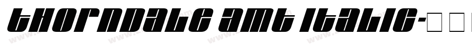 Thorndale AMT Italic字体转换